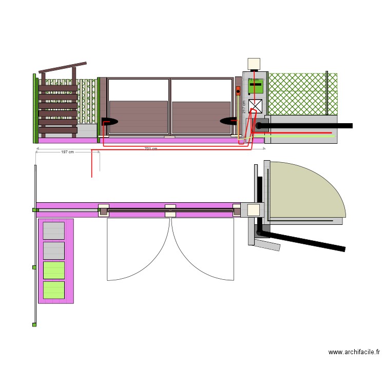 PORTAIL MAISON. Plan de 0 pièce et 0 m2