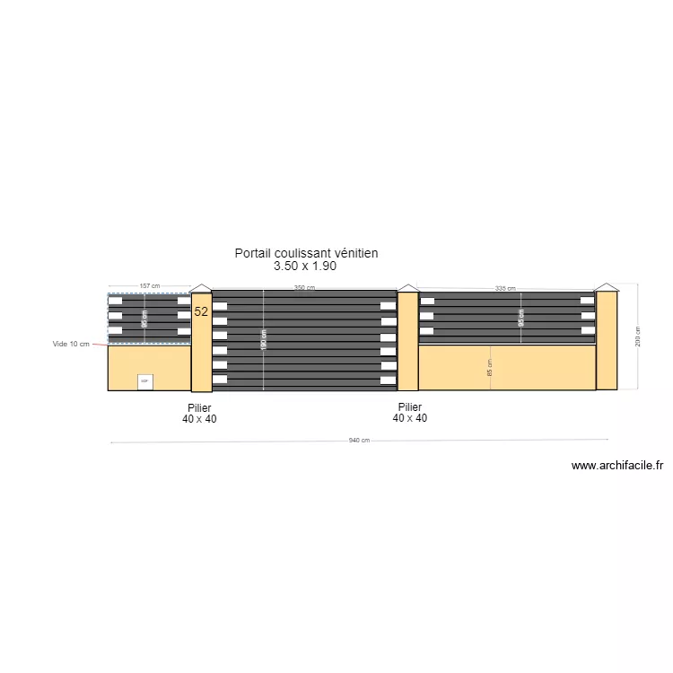 PLAN PORTAIL CONFLANS FACE. Plan de PLAN PORTAIL CONFLANS FACE. Plan de