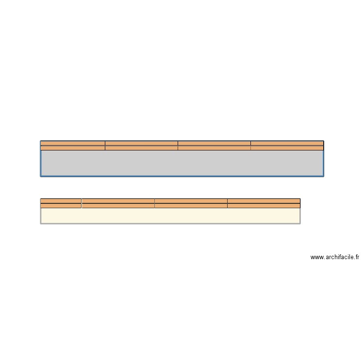 mode horiz. Plan de 2 pièces et 10 m2