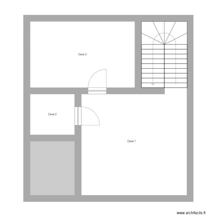 Gauthier Niveau 0. Plan de 0 pièce et 0 m2