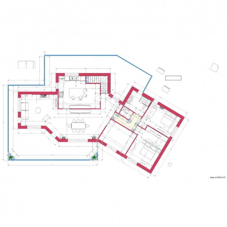Villa réalisation projet 9. Plan de 0 pièce et 0 m2
