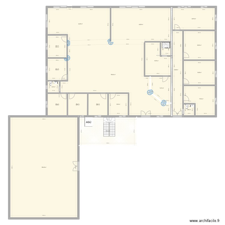 rdc projet 2. Plan de 0 pièce et 0 m2