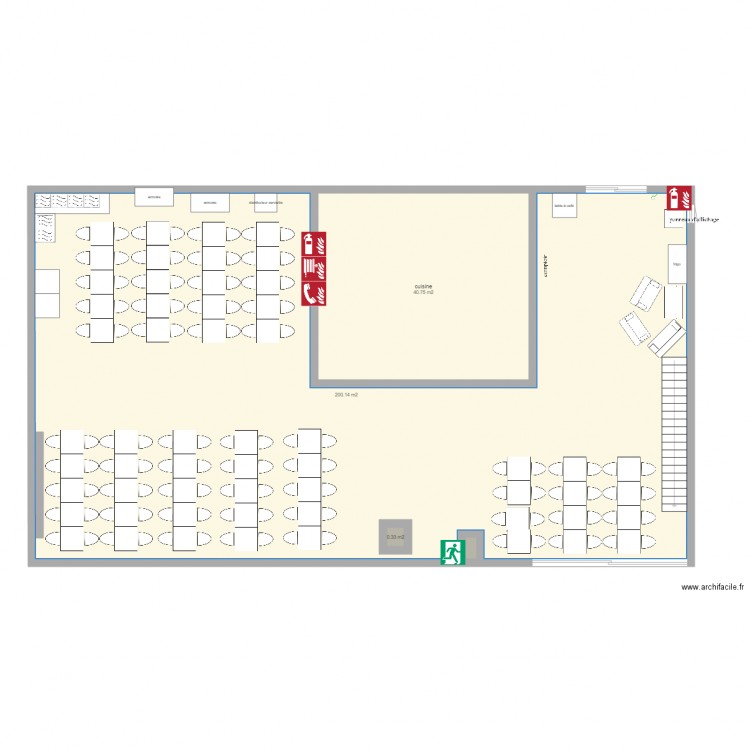 cafétéria Plan dessiné par Cdubray