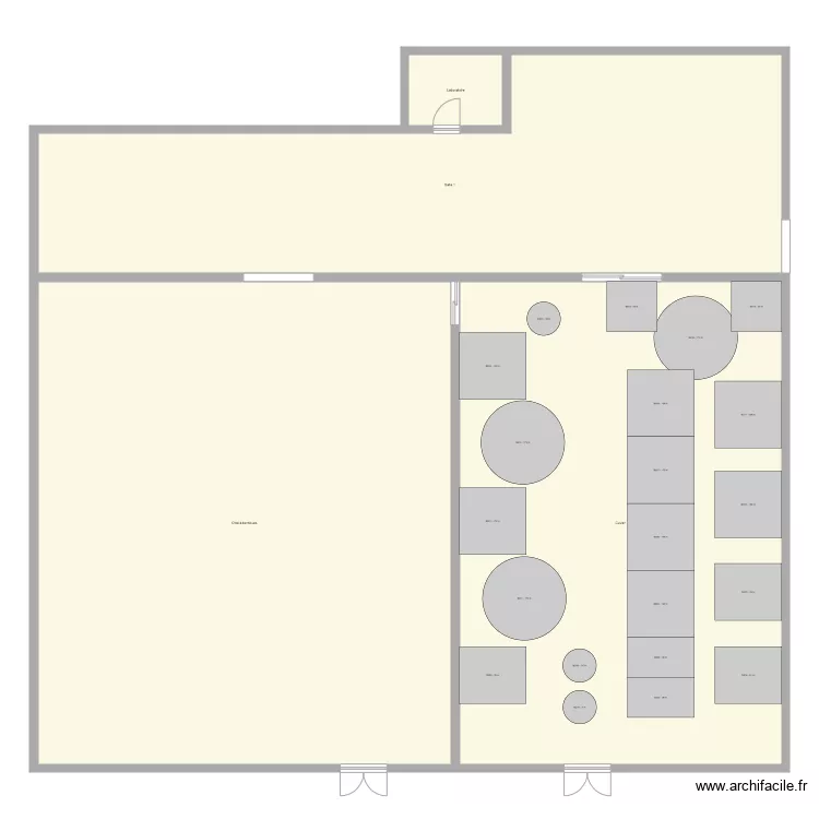 Barreyre chai. Plan de 