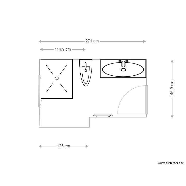 salle de bain0. Plan de 