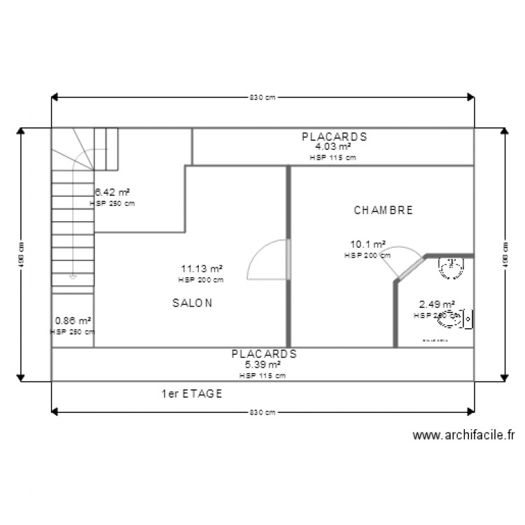 ETA 1. Plan de 0 pièce et 0 m2