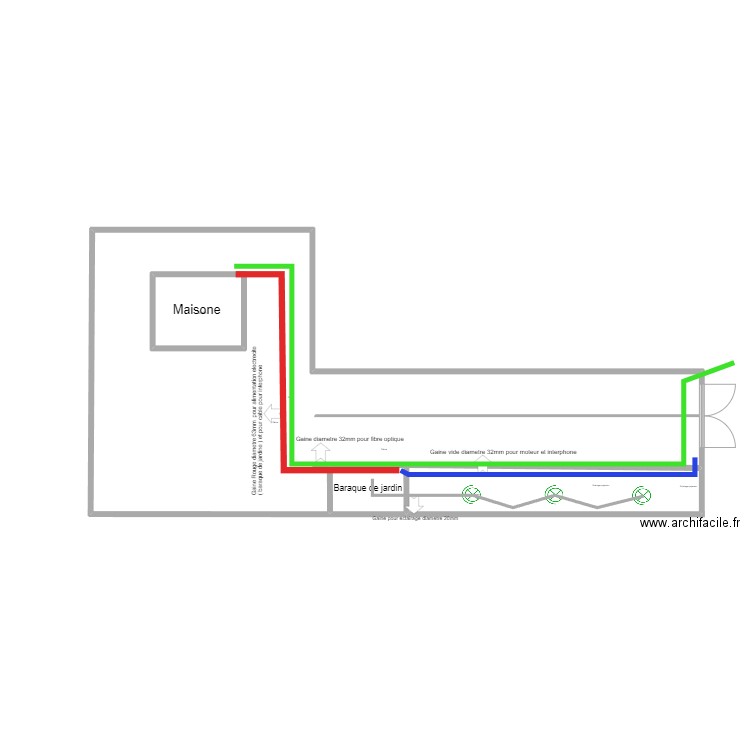 Jardine. Plan de 4 pièces et 477 m2