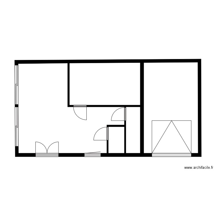 contreras. Plan de 22 pièces et 271 m2