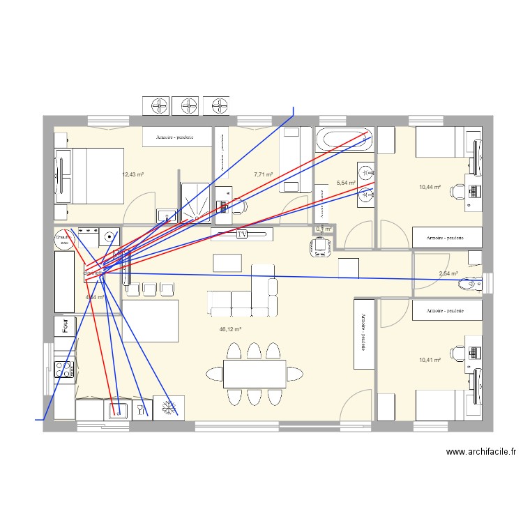 nouvelle maison plomberie. Plan de 0 pièce et 0 m2