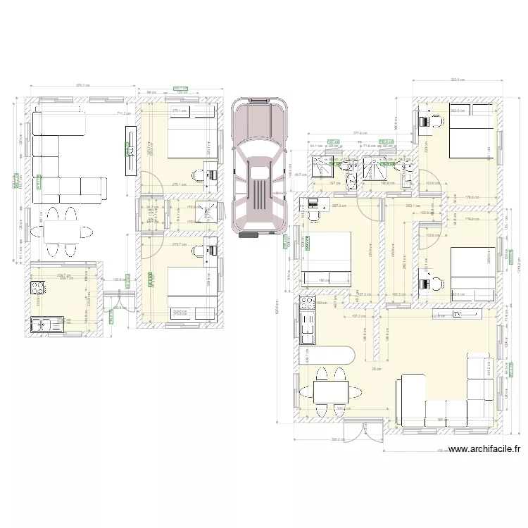 PROJET MAISON HABITATION 001. Plan de 