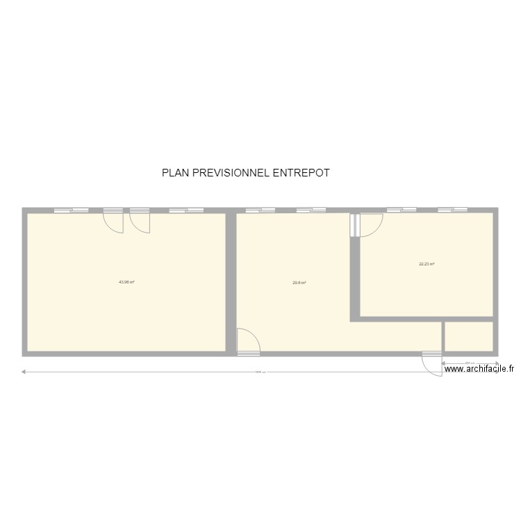Bureau . Plan de 8 pièces et 217 m2