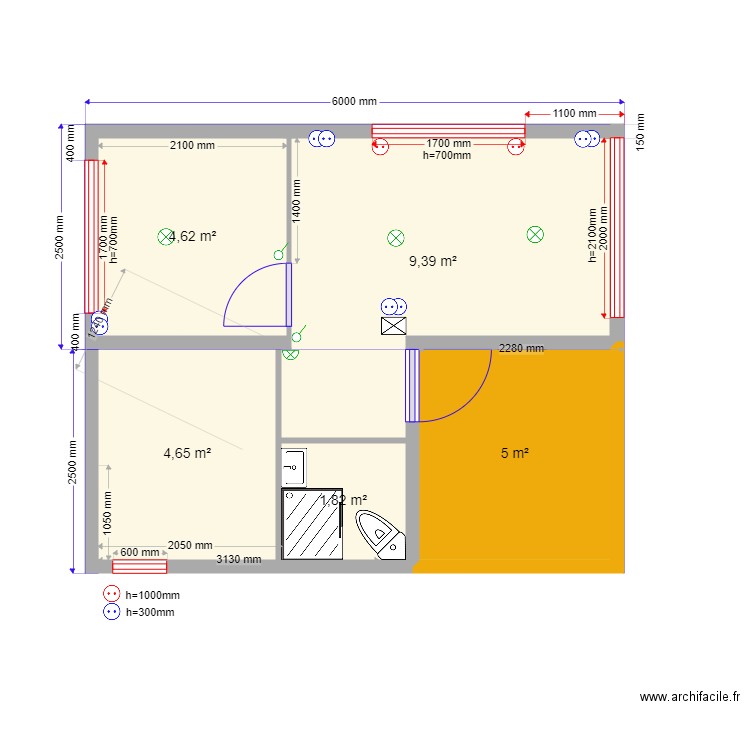 Sauna gotovaya. Plan de 0 pièce et 0 m2