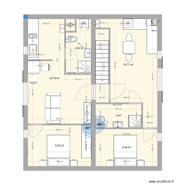 studio leclerc. Plan de 0 pièce et 0 m2