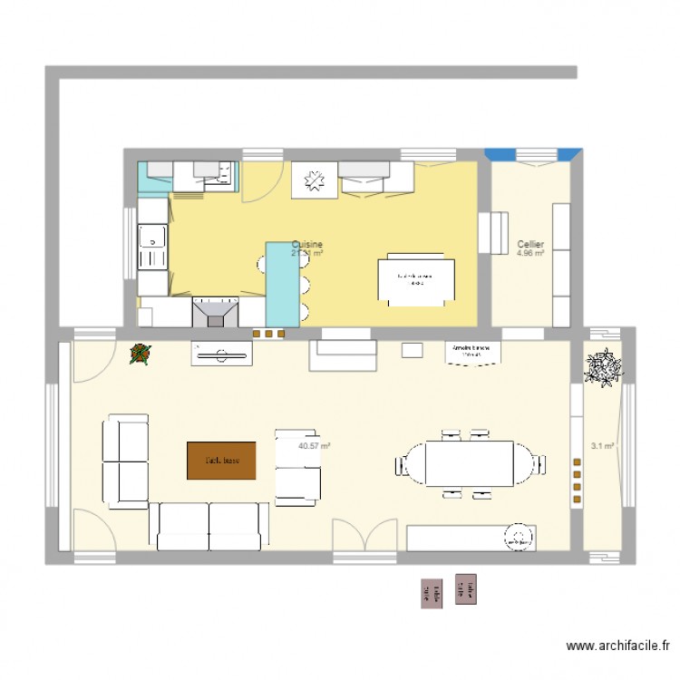 Salle de séjour. Plan de 0 pièce et 0 m2