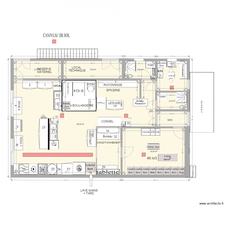 CUISINE RAD V5 3. Plan de 0 pièce et 0 m2