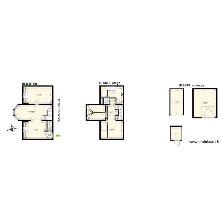 BI 6865. Plan de 0 pièce et 0 m2