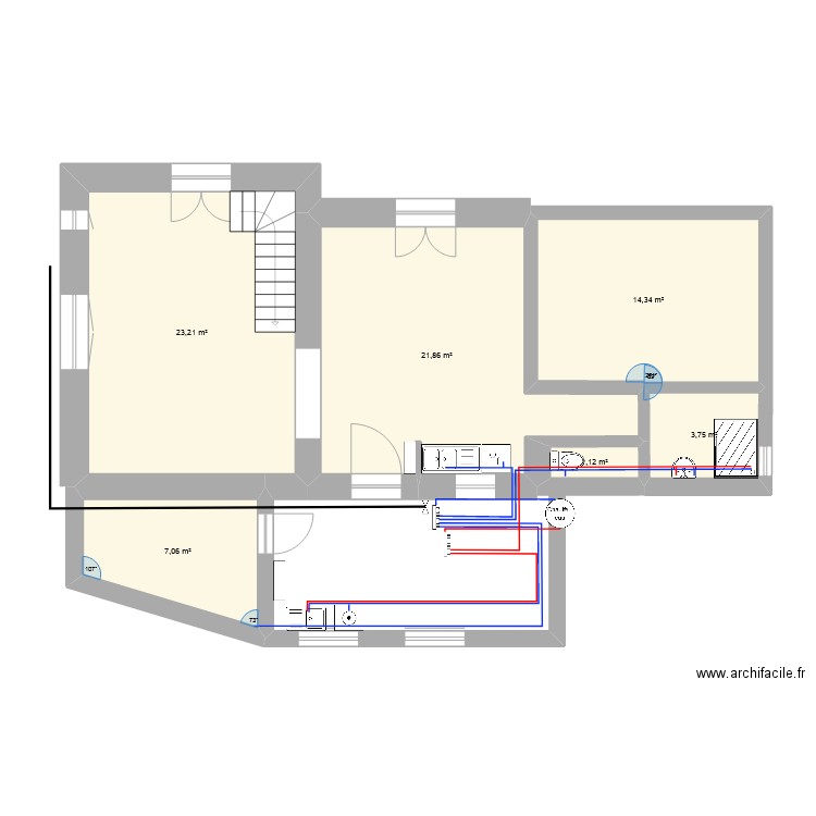 plomberie shéma. Plan de 0 pièce et 0 m2