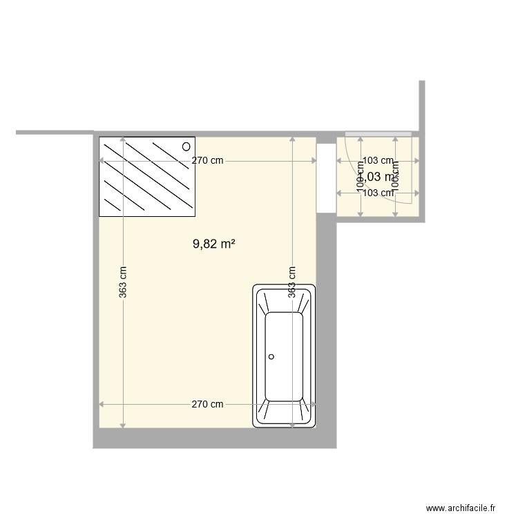 BARCHASZ sdb. Plan de 0 pièce et 0 m2