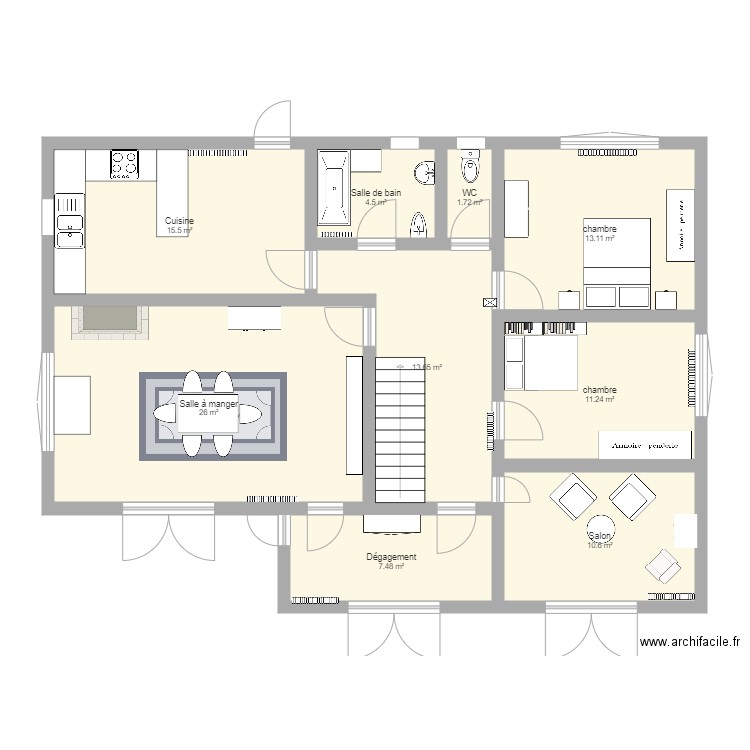 ETAGE GAB 56. Plan de 0 pièce et 0 m2