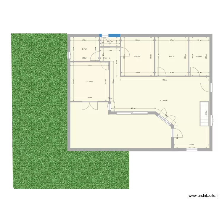 CHALET JEFF. Plan de 