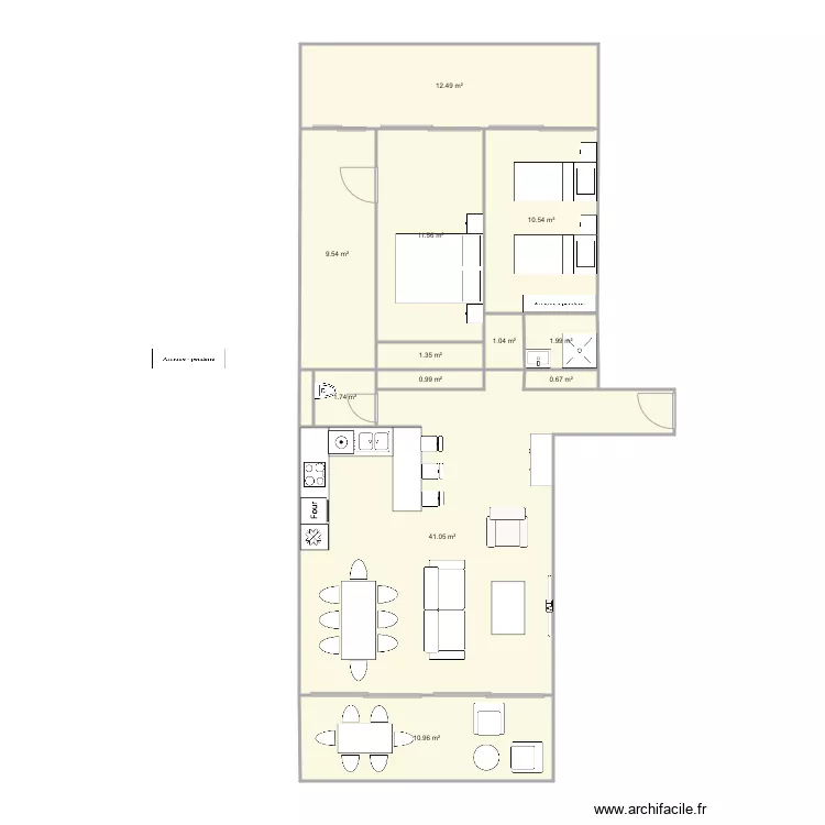 Plan lajarrige 83m2 base. Plan de Plan lajarrige 83m2 base. Plan de