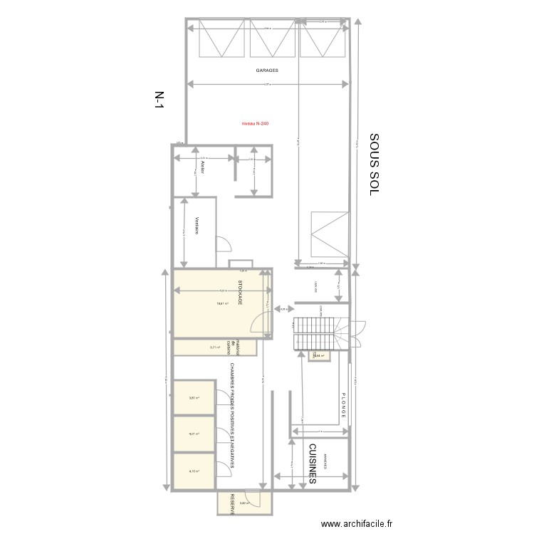 1er ETAGE VINTAGE 1. Plan de 0 pièce et 0 m2