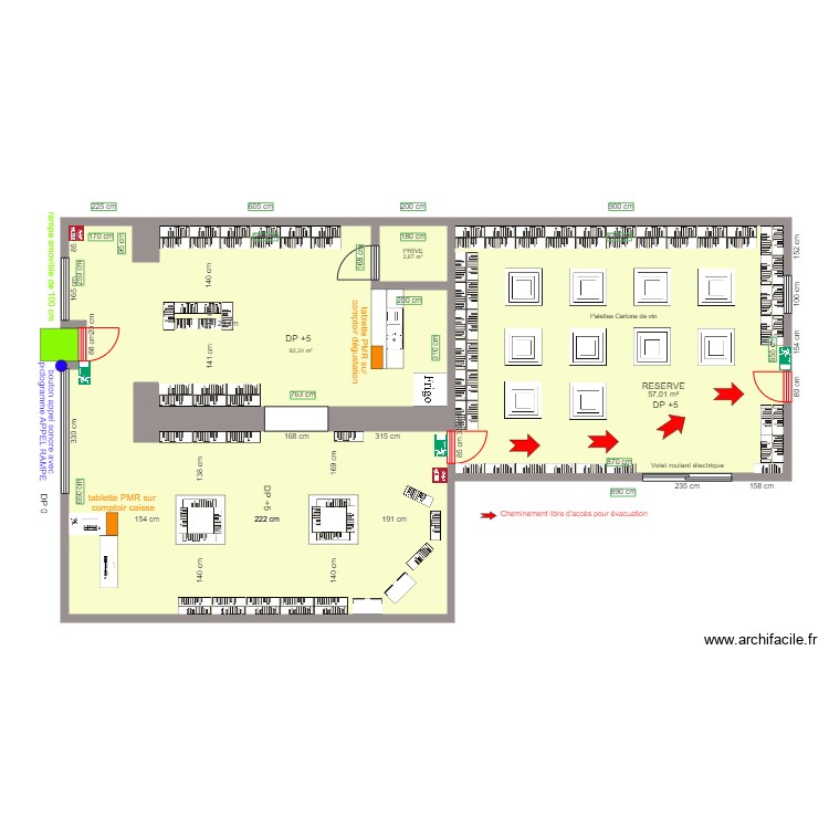 EVAC LE CELLIER APRES TRAVAUX. Plan de 0 pièce et 0 m2 EVAC LE CELLIER APRES TRAVAUX. Plan de 0 pièce et 0 m2