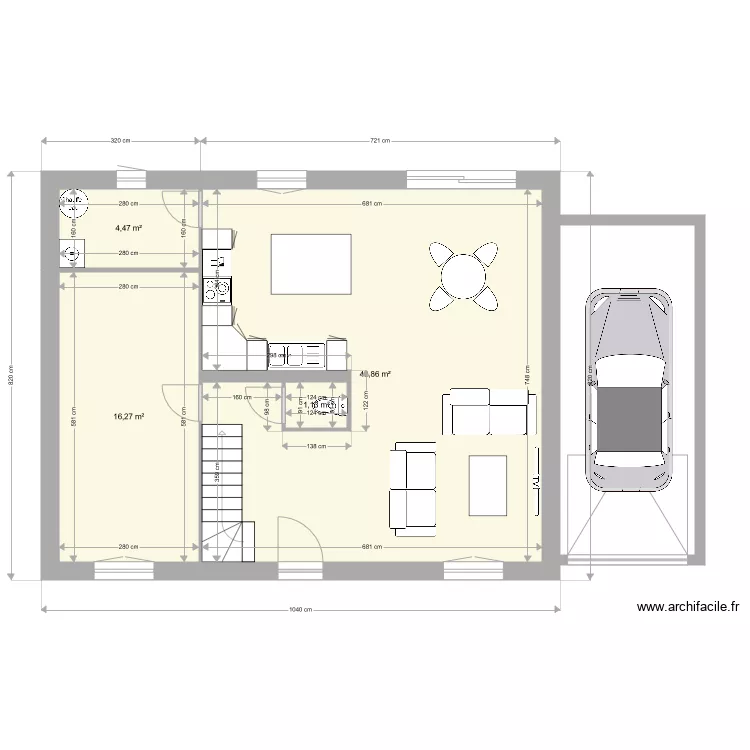 Ben Fekih RDC 120 m2. Plan de 