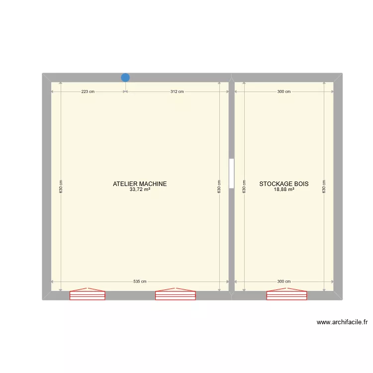 Studio 3 Atelier. Plan de 