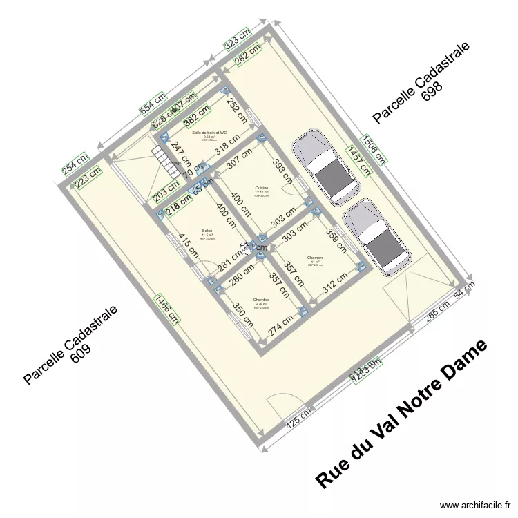 plan de masse avant 33. Plan de 