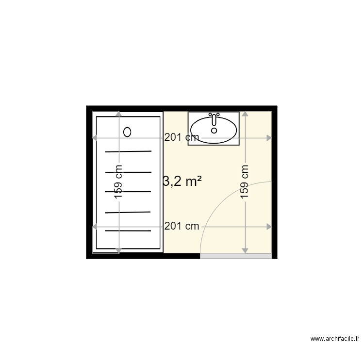 SEGARD BERNARD . Plan de 1 pièce et 3 m2