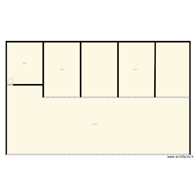 Batiment stokage. Plan de 4 pièces et 533 m2