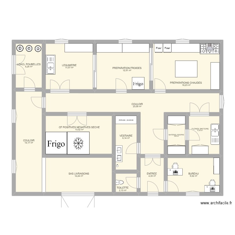 cuisine projet. Plan de 0 pièce et 0 m2