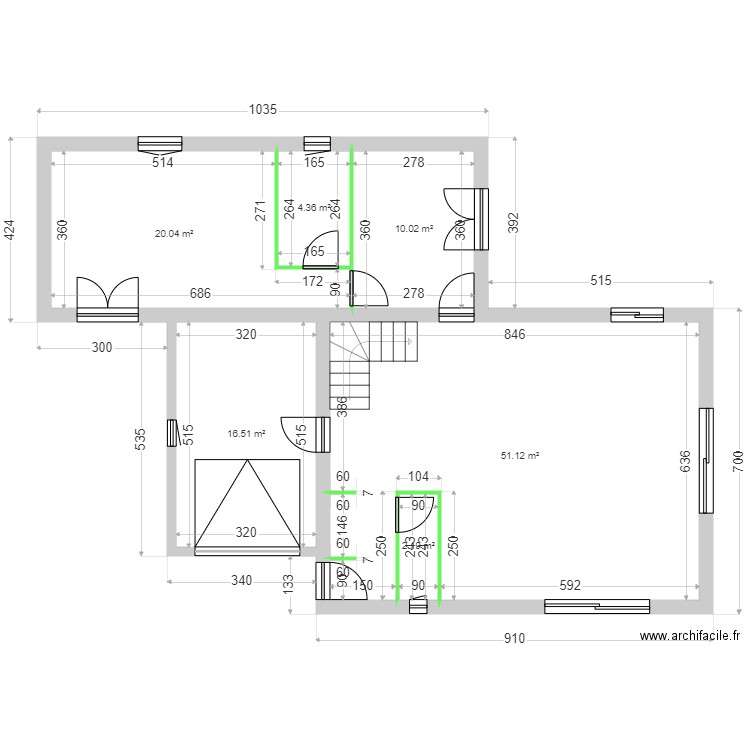 CARRERE RDC 4. Plan de 0 pièce et 0 m2