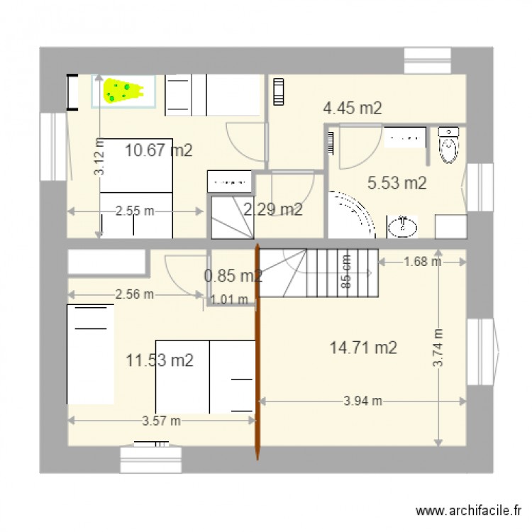 grange V23 1 er étage 17 nov. Plan de 0 pièce et 0 m2