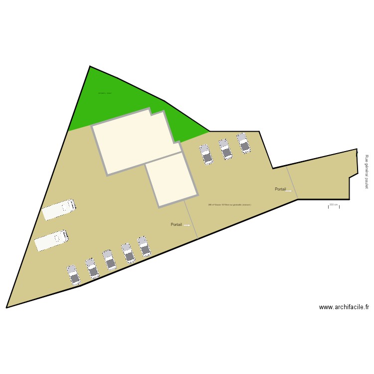 plan pour comptable. Plan de 1 pièce et 172 m2