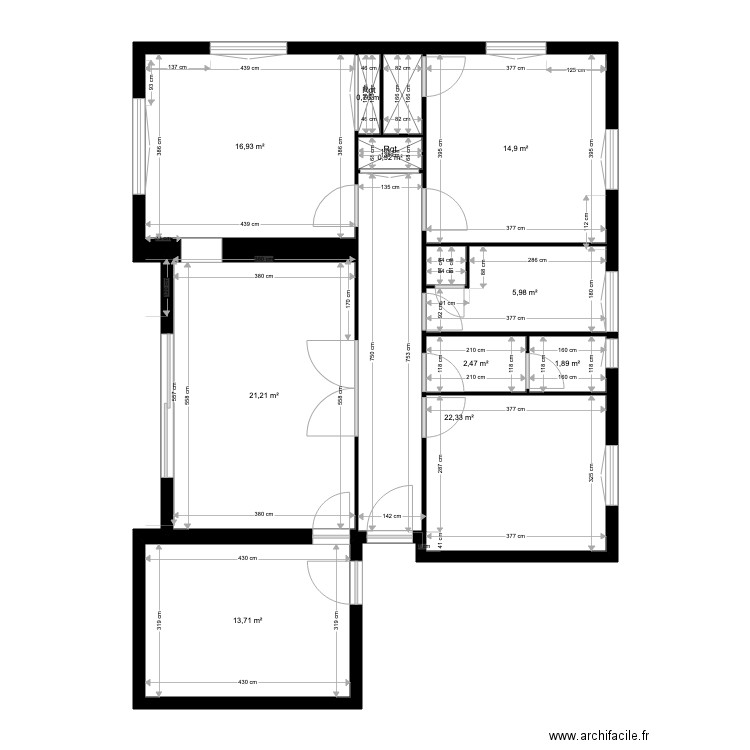 PLAN EXISTANT DIETEMANN. Plan de 0 pièce et 0 m2