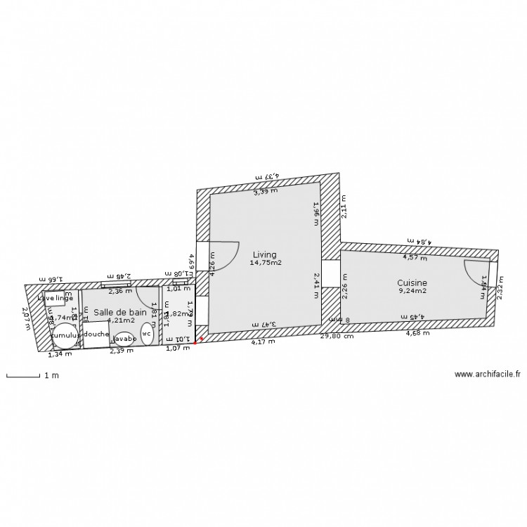 toits2. Plan de 0 pièce et 0 m2
