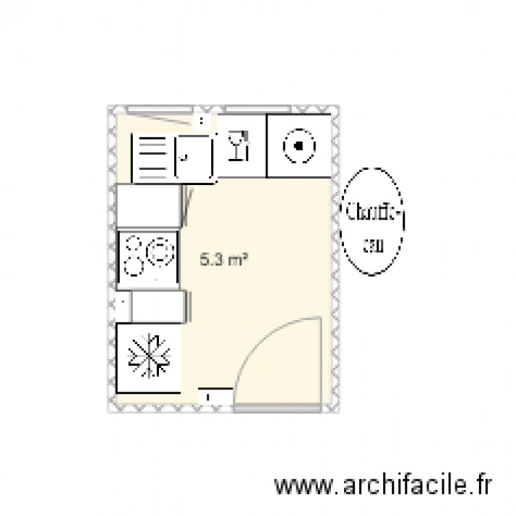 cuisine A 2 V2. Plan de 0 pièce et 0 m2