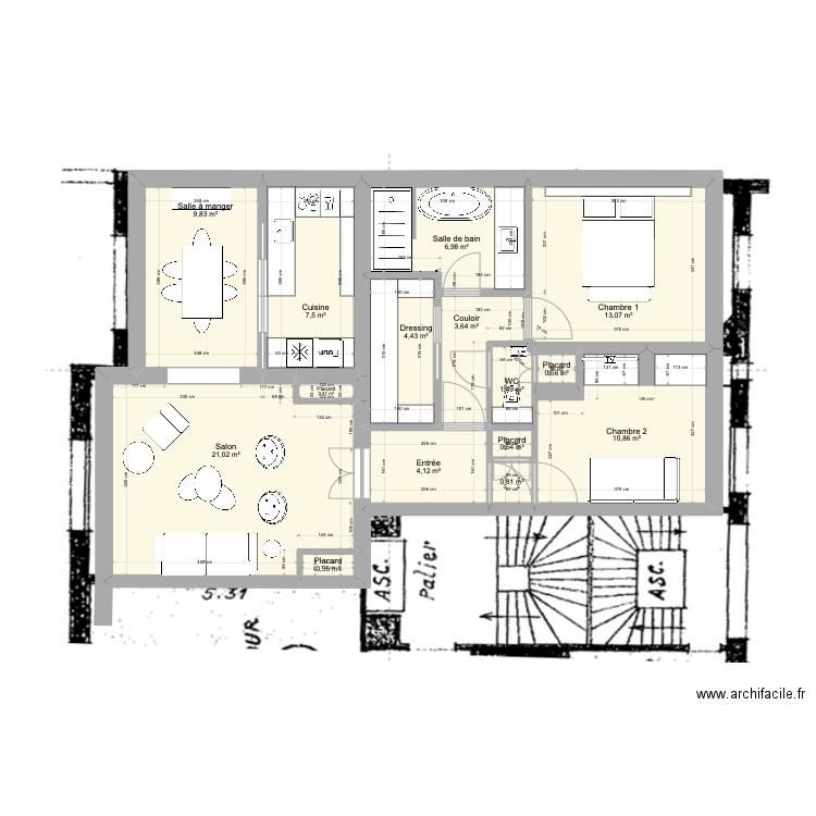 Caulaincourt_3. Plan de 0 pièce et 0 m2