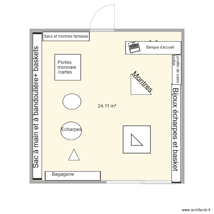 beaulieu plan . Plan de 1 pièce et 24 m2