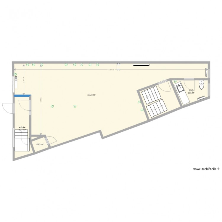 incubateur premier étage. Plan de 0 pièce et 0 m2