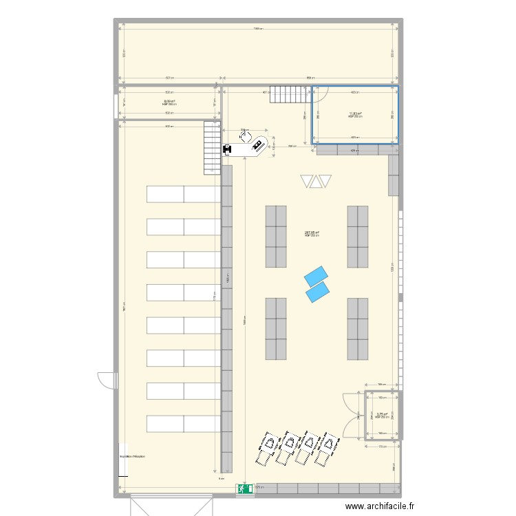 ETS ANTOINE V2. Plan de 4 pièces et 312 m2