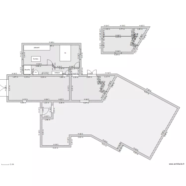 agrandissement 1 arbousiers. Plan de 