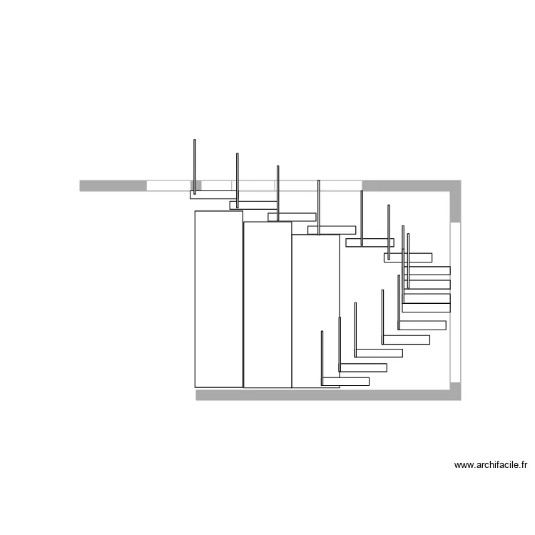 escalier acces grenier STEINSEL . Plan de 