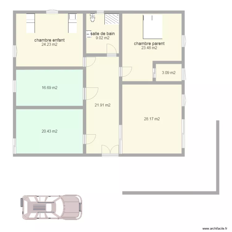 MAHBOUBINE. Plan de 