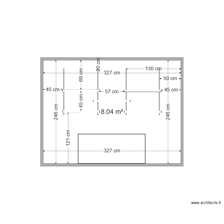 Etagères bureau Bib. Plan de 0 pièce et 0 m2