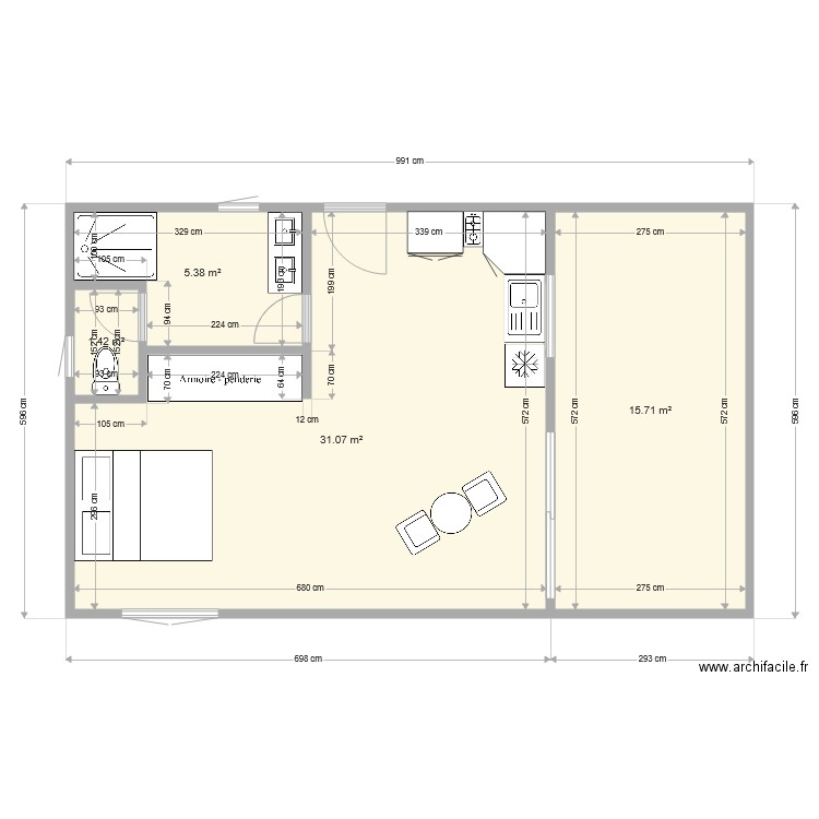 bungalow huahine. Plan de 0 pièce et 0 m2