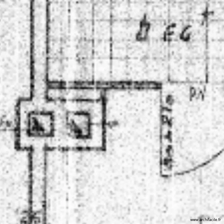 rez de chauss&eacute;e Vichy. Plan de 