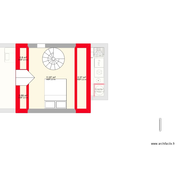 B Studio premier projet. Plan de 0 pièce et 0 m2